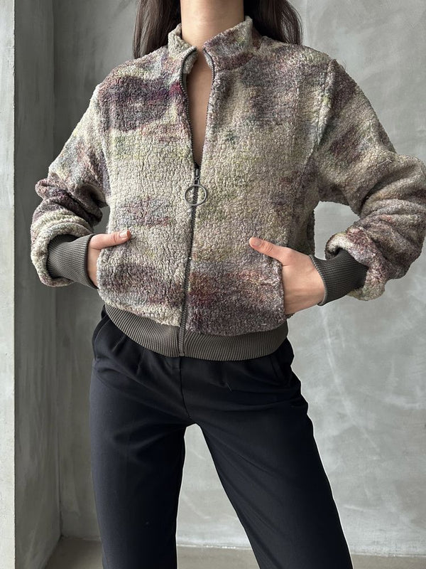 Jachete de pluș cu model, en-gros - Camuflaj