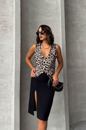 Toptan Yelek - Leopar