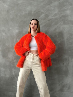 Peluş Toptan Kaban - Oranj