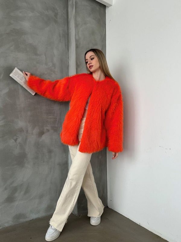 Peluş Toptan Kaban - Oranj