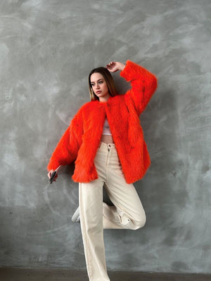 Peluş Toptan Kaban - Oranj