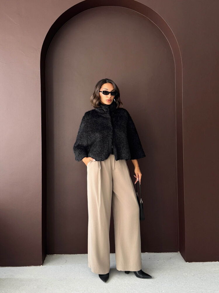 Topshow Toptan Cape Model Siyah Panço – Şık ve Modern Duruş