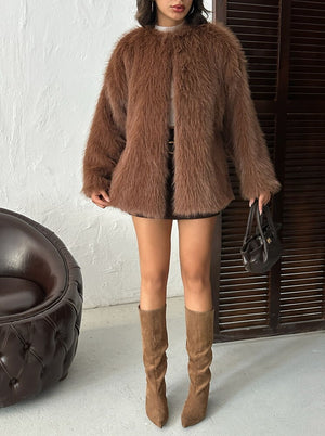 Suni Kürk Toptan Ceket