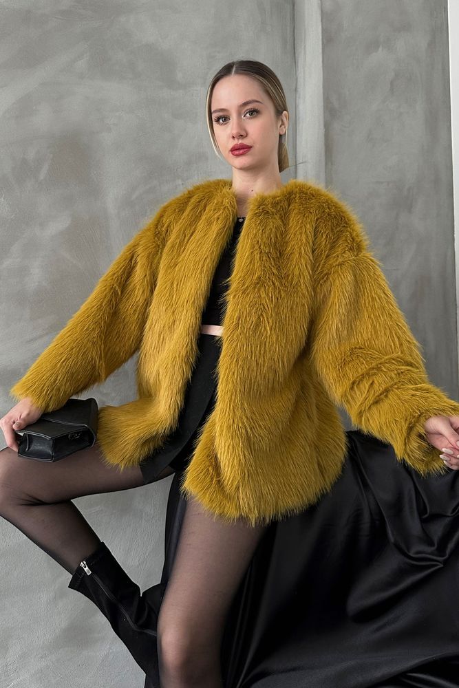 Peluş Toptan Kaban - Yağ Yeşili