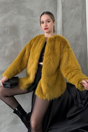 Peluş Toptan Kaban - Yağ Yeşili